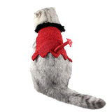 Maxbell Pet Clothes Halloween Little Devil Tail Cloak for Cats Small Medium Dogs L