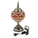 Maxbell Handmade Turkish Moroccan Mosaic Style Table Desk Bedside Lamp EU Plug 4