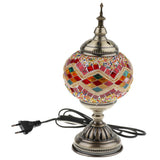Maxbell Handmade Turkish Moroccan Mosaic Style Table Desk Bedside Lamp EU Plug 4