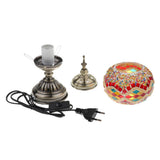 Maxbell Handmade Turkish Moroccan Mosaic Style Table Desk Bedside Lamp EU Plug 4