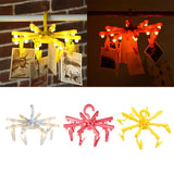 Maxbell LED Light with Clothespins, Clip, for Hanging Pictures, Photos, Artworks,Etc White