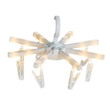 Maxbell LED Light with Clothespins, Clip, for Hanging Pictures, Photos, Artworks,Etc White