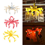 Maxbell LED Light with Clothespins, Clip, for Hanging Pictures, Photos, Artworks,Etc White