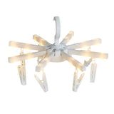 Maxbell LED Light with Clothespins, Clip, for Hanging Pictures, Photos, Artworks,Etc White