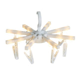 Maxbell LED Light with Clothespins, Clip, for Hanging Pictures, Photos, Artworks,Etc White