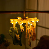 Maxbell LED Light with Clothespins, Clip, for Hanging Pictures, Photos, Artworks,Etc Yellow