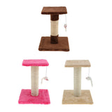 Maxbell Cat Scratching Post Climbing Frame Hanging Mouse Toy  H shaped Brown