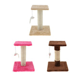 Maxbell Cat Scratching Post Climbing Frame Hanging Mouse Toy  H shaped Brown