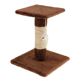 Maxbell Cat Scratching Post Climbing Frame Hanging Mouse Toy  H shaped Brown