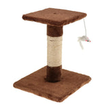 Maxbell Cat Scratching Post Climbing Frame Hanging Mouse Toy  H shaped Brown
