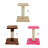 Maxbell Cat Scratching Post Climbing Frame Hanging Mouse Toy  H shaped Brown