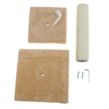 Maxbell Cat Scratching Post Climbing Frame Hanging Mouse Toy  H shaped Cream color