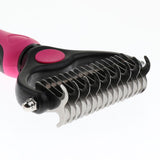 Maxbell Pet Dog Cat Dematting Comb Double Sided Open Knot Grooming Rake Comb