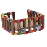 Maxbell Small Animal Wooden Platform Climbing Ladder Kits for Hamster Rat Square S