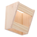 Maxbell Natural Wooden Hay Feeder Rabbit Feeder Pet Cage Fixed Hay Rack Manger