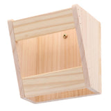 Maxbell Natural Wooden Hay Feeder Rabbit Feeder Pet Cage Fixed Hay Rack Manger