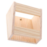 Maxbell Natural Wooden Hay Feeder Rabbit Feeder Pet Cage Fixed Hay Rack Manger