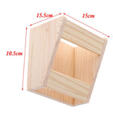 Maxbell Natural Wooden Hay Feeder Rabbit Feeder Pet Cage Fixed Hay Rack Manger