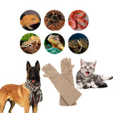 Maxbell 1pair Anti-bite Scratch Gloves for Snake Lizard Handling Protection Gloves S