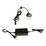 Maxbell 12 LED Lamp Mist Maker Fogger for Reptile Tank Water Fountain Pond Atomizer