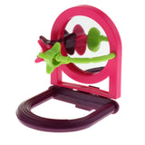 Max New Designed Fruited Cup Bird Feeder Food Water Bowl For Small Parrots Finch Wheel