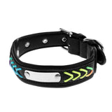 Maxbell Pet Dog Braided Leather Collar Cat Buckle Puppy Collar Neck Strap Colorful