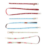 Maxbell Strong Leather Rope Dog Leash Collar Set for Walking Hiking Red L