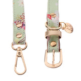 Maxbell Strong Leather Rope Dog Leash Collar Set for Walking Hiking Light Green L