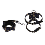Maxbell Adjustable Pet Dog Chest Strap Harness with Hauling Rope Set Navy