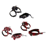 Maxbell Adjustable Pet Dog Chest Strap Harness with Hauling Rope Set Navy