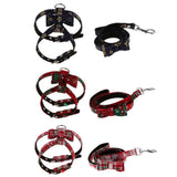 Maxbell Adjustable Pet Dog Chest Strap Harness with Hauling Rope Set Navy