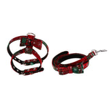 Maxbell Adjustable Pet Dog Chest Strap Harness with Hauling Rope Set Snow Green