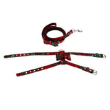 Maxbell Adjustable Pet Dog Chest Strap Harness with Hauling Rope Set Snow Green