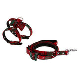 Maxbell Adjustable Pet Dog Chest Strap Harness with Hauling Rope Set Snow Green