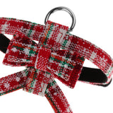 Maxbell Adjustable Pet Dog Chest Strap Harness with Hauling Rope Set Snow Flake Red