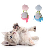 Maxbell Interactive Pet Cat Exercise Toy Ball with Automatic Rolling Rotation Blue