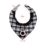 Maxbell Puppy Bandana Collar, Dog Bandage Scarf with Flower Pet Gift for Party Black