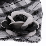 Maxbell Puppy Bandana Collar, Dog Bandage Scarf with Flower Pet Gift for Party Black