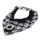 Maxbell Puppy Bandana Collar, Dog Bandage Scarf with Flower Pet Gift for Party Black
