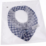 Maxbell Puppy Bandana Collar, Dog Bandage Scarf with Flower Pet Gift for Party Blue
