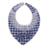 Maxbell Puppy Bandana Collar, Dog Bandage Scarf with Flower Pet Gift for Party Blue