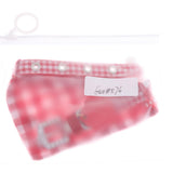 Maxbell Puppy Collars Dog Adjustable Puppy Id Buckle Collar Leather Plaid Bandana 3