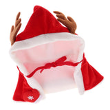 Maxbell Halloween Christmas Pet Hooded Cloak Dog Cat Costume - Hat Red L