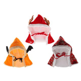 Maxbell Halloween Christmas Pet Hooded Cloak Dog Cat Costume - Hat Red L