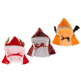 Maxbell Halloween Christmas Pet Hooded Cloak Dog Cat Costume - Hat Red L