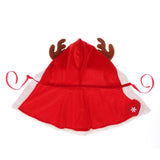 Maxbell Halloween Christmas Pet Hooded Cloak Dog Cat Costume - Hat Red L