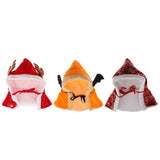 Maxbell Halloween Christmas Pet Hooded Cloak Dog Cat Costume - Hat Red L