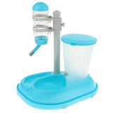 Maxbell Large Capacity Automatic Pet Dog Cat Feeding Water Feeder Dish Bowl Blue