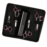 Maxbell 6Pcs Professional Pet Dog Grooming Scissors Set Straight Curved Thinning Kit