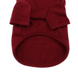 Maxbell Pet Clothes Warm Autumn Winter Dog Cotton Bottoming Shirt M Wine Red